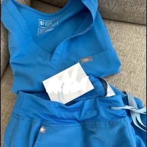 Royal Blue Scrub Set